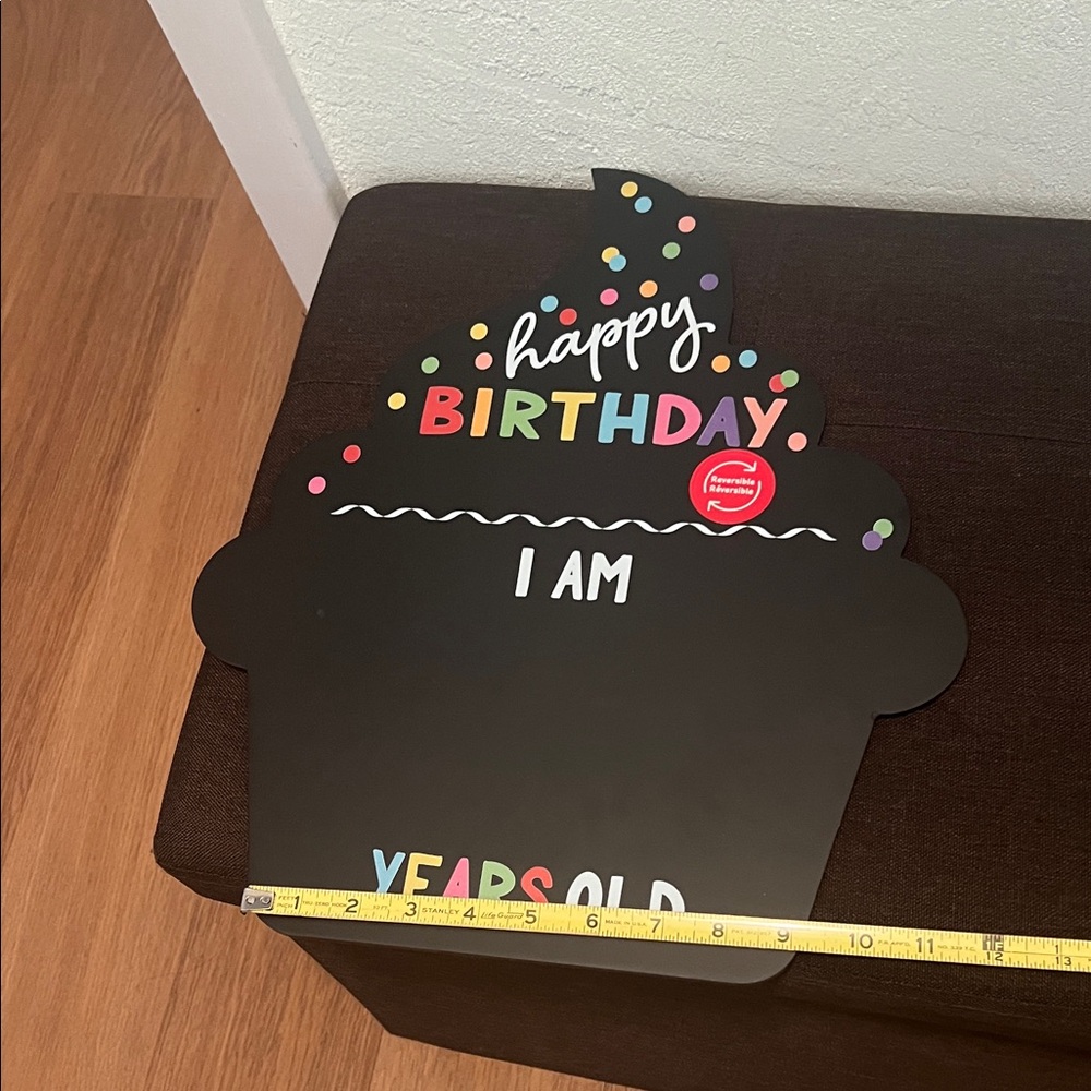 #1635+ Happy Birthday Chalkboard Sign - Multicolor - Picture 8 of 14